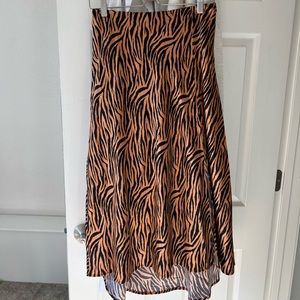Hem & Thread Cheetah Zebra Skirt